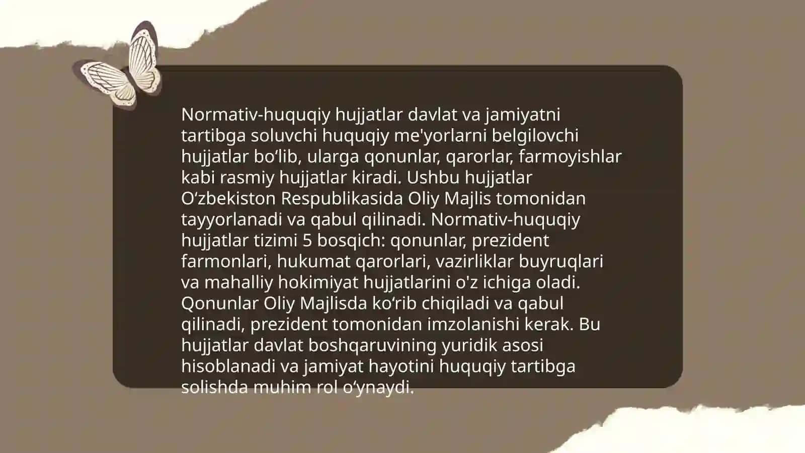 Huquqiy tartibga solish mexanizimi 4