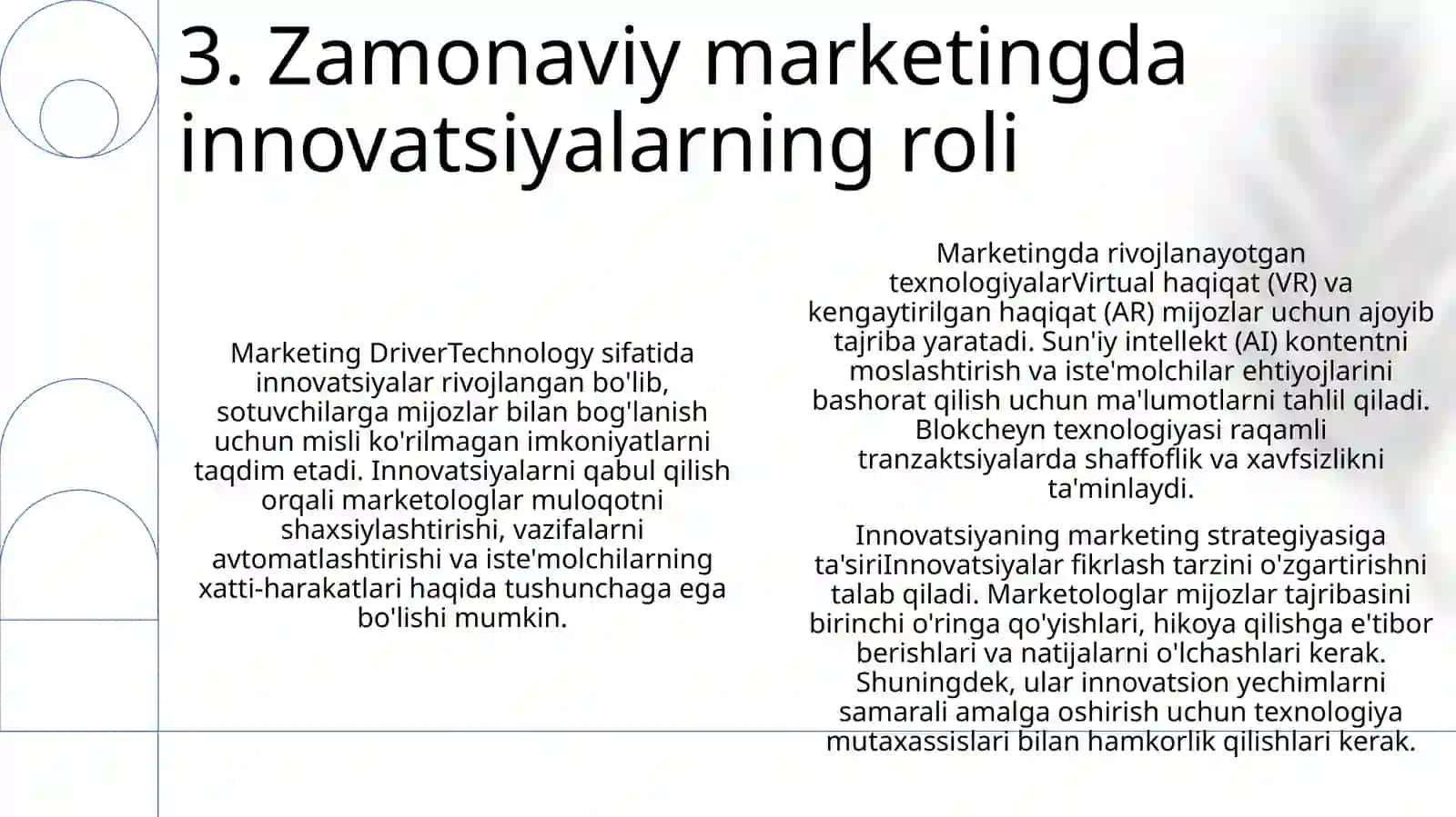 Zamonaviy Innovatsion Texnologiyalar Va Innovatsiyalar Marketingi 4