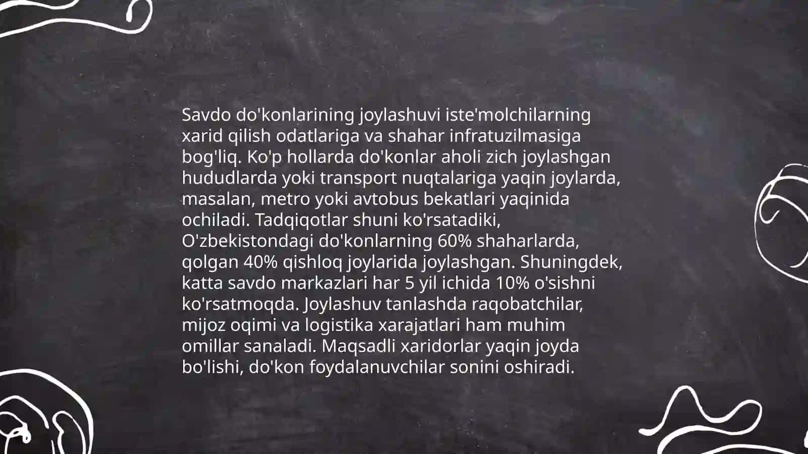 Bozor va Universal Savdo Dokonlarni Loyiha 4
