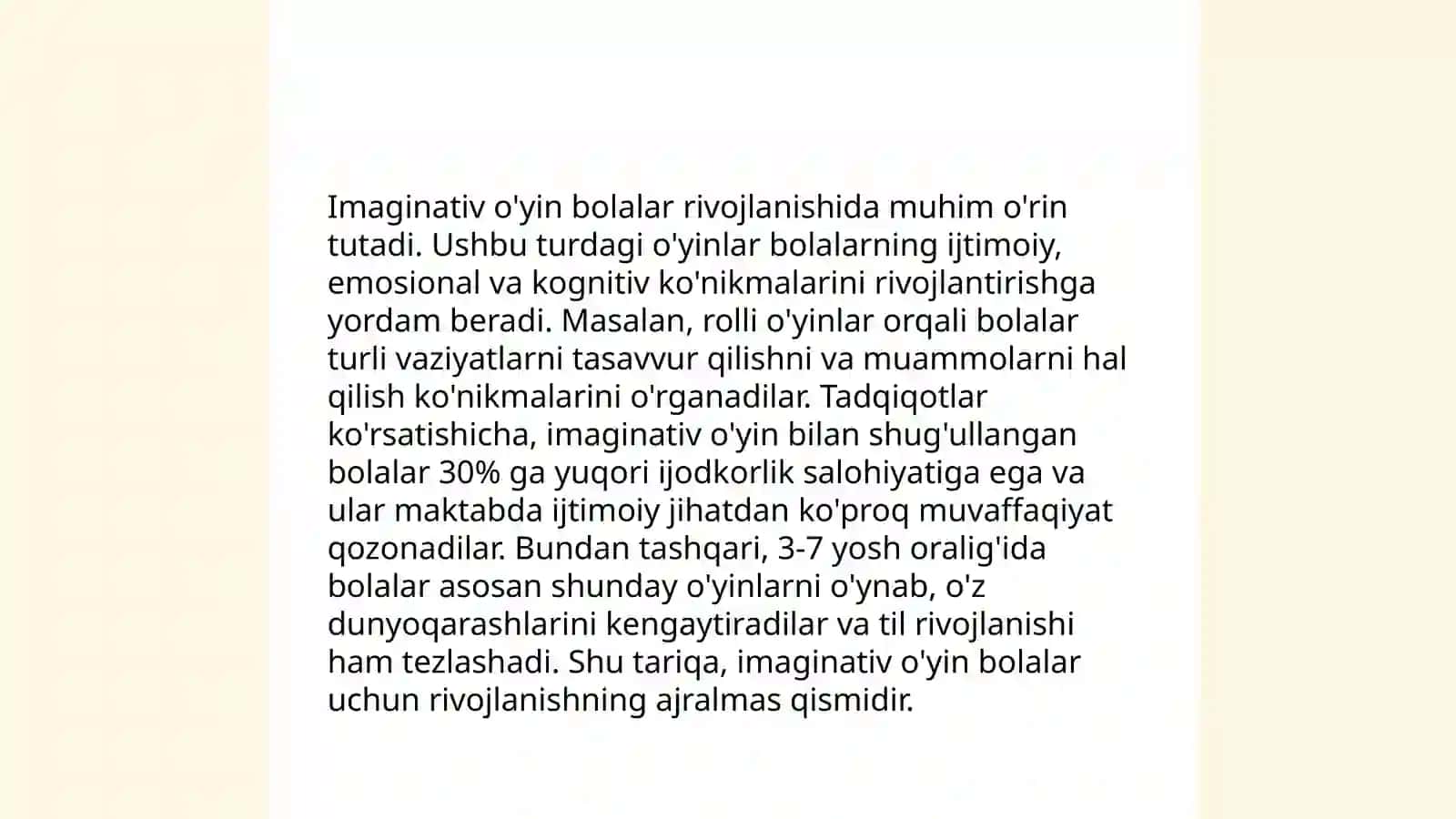 Maktabgacha yosh davrida psixik rivojlanish xususiyati 4