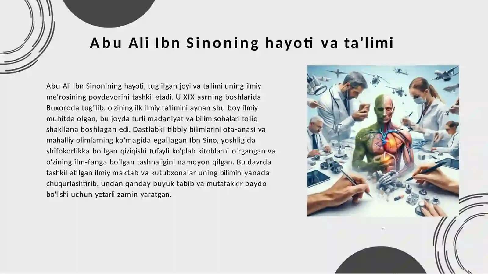 Abu Ali Ibn Sinoning ilmiy me'rosi 4
