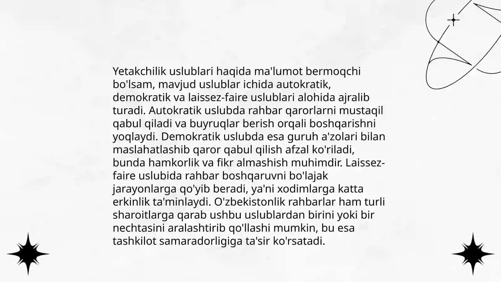 Yetakchilik va jamoani boshqarish 4
