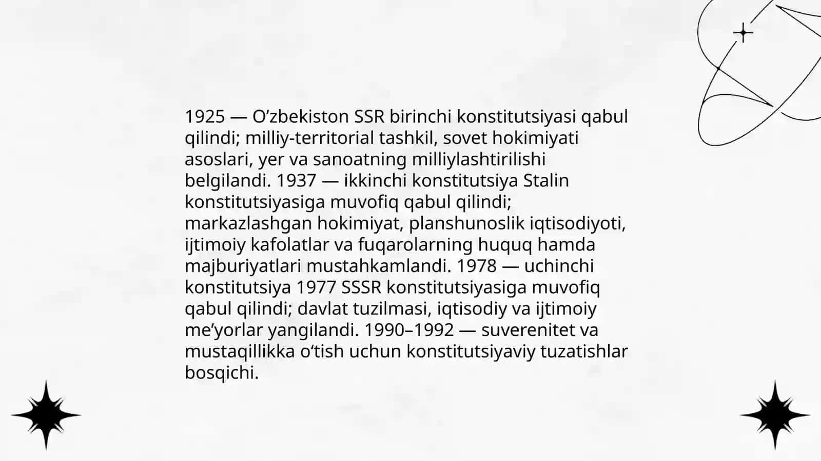 O’zbekiston konstitutsiyaviy taraqqiyotining asosiy bosqichlari 4