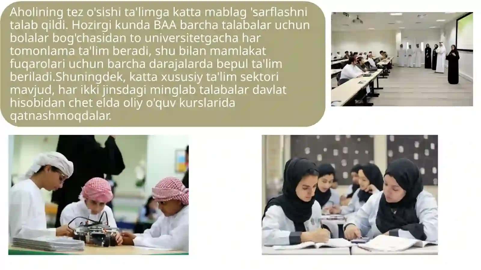 Birlashgan Arab Amirliklari (BAA) ta’lim tizimi 4
