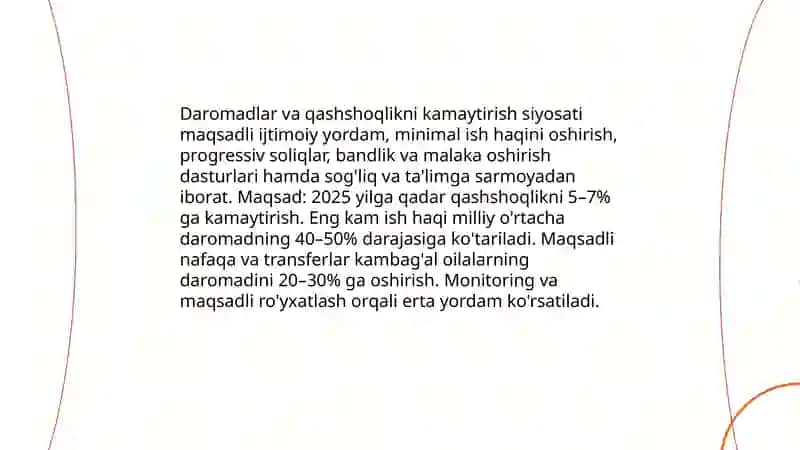Aholi daromadlari va davlatning ijtimoiy siyosati 4