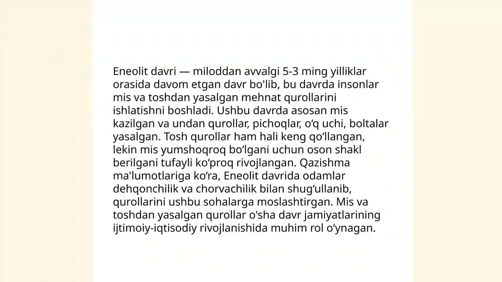 Neolit va eneolit davri yodgorliklari 4