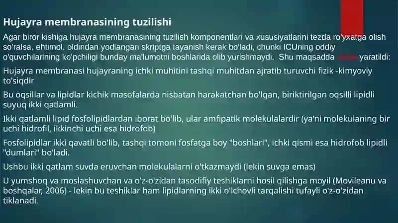 "BOTANIKA VA O’SIMLIK FIZIOLOGIYASI FANIDAN" 4