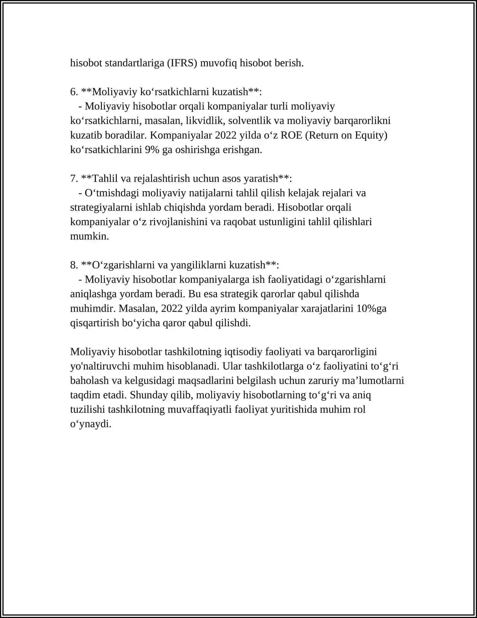 MOLIYAVIY HISOBOTLAR TURLARI 4