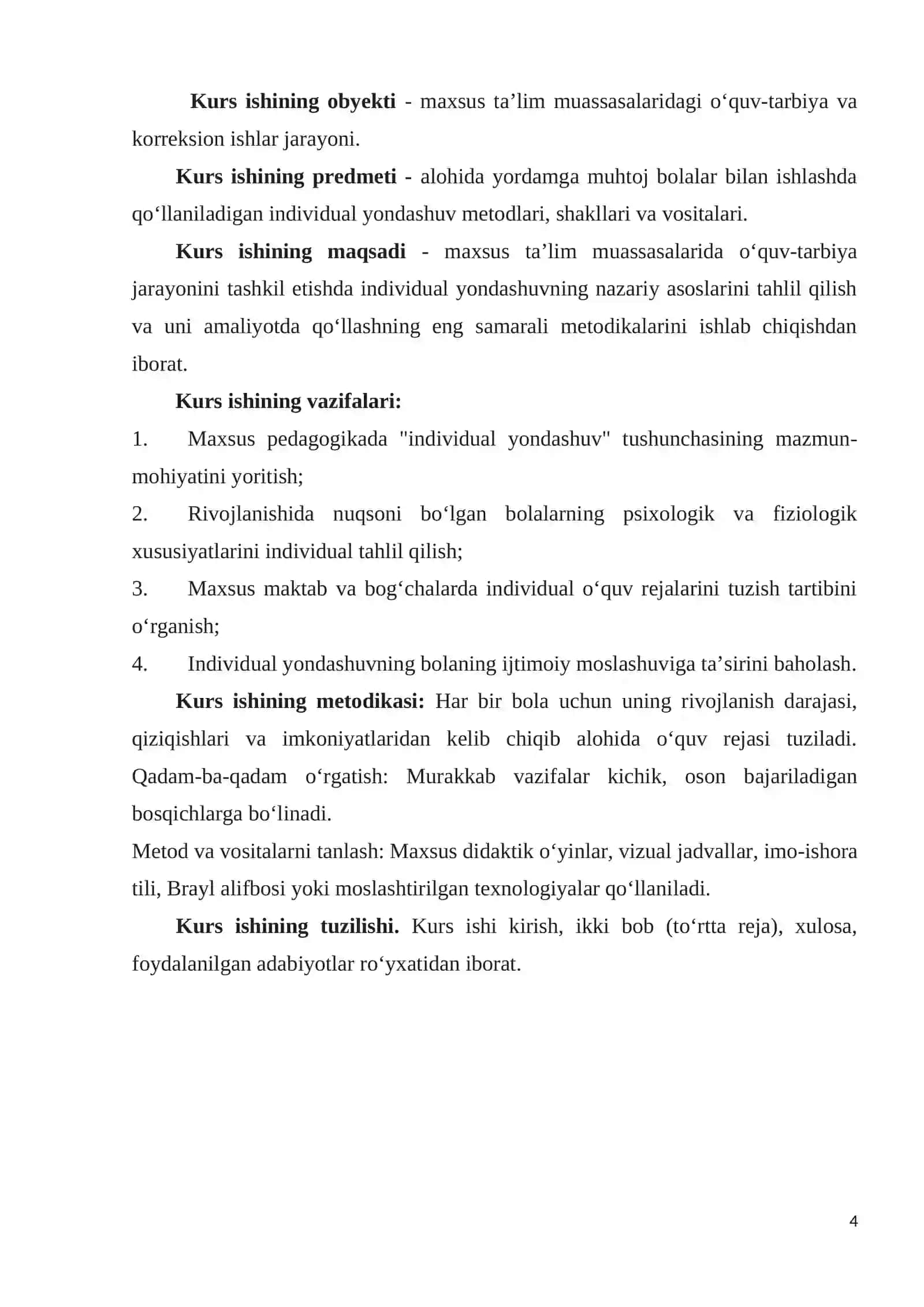 Mavzu: Maxsus pedagogikada individual yondashuv 4