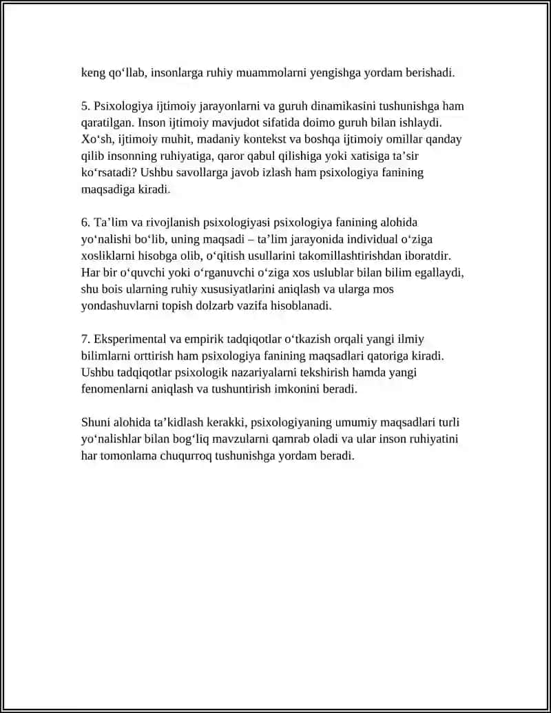 PSIXOLOGIYA FANINING MAQSAD VAZIFALARI 4