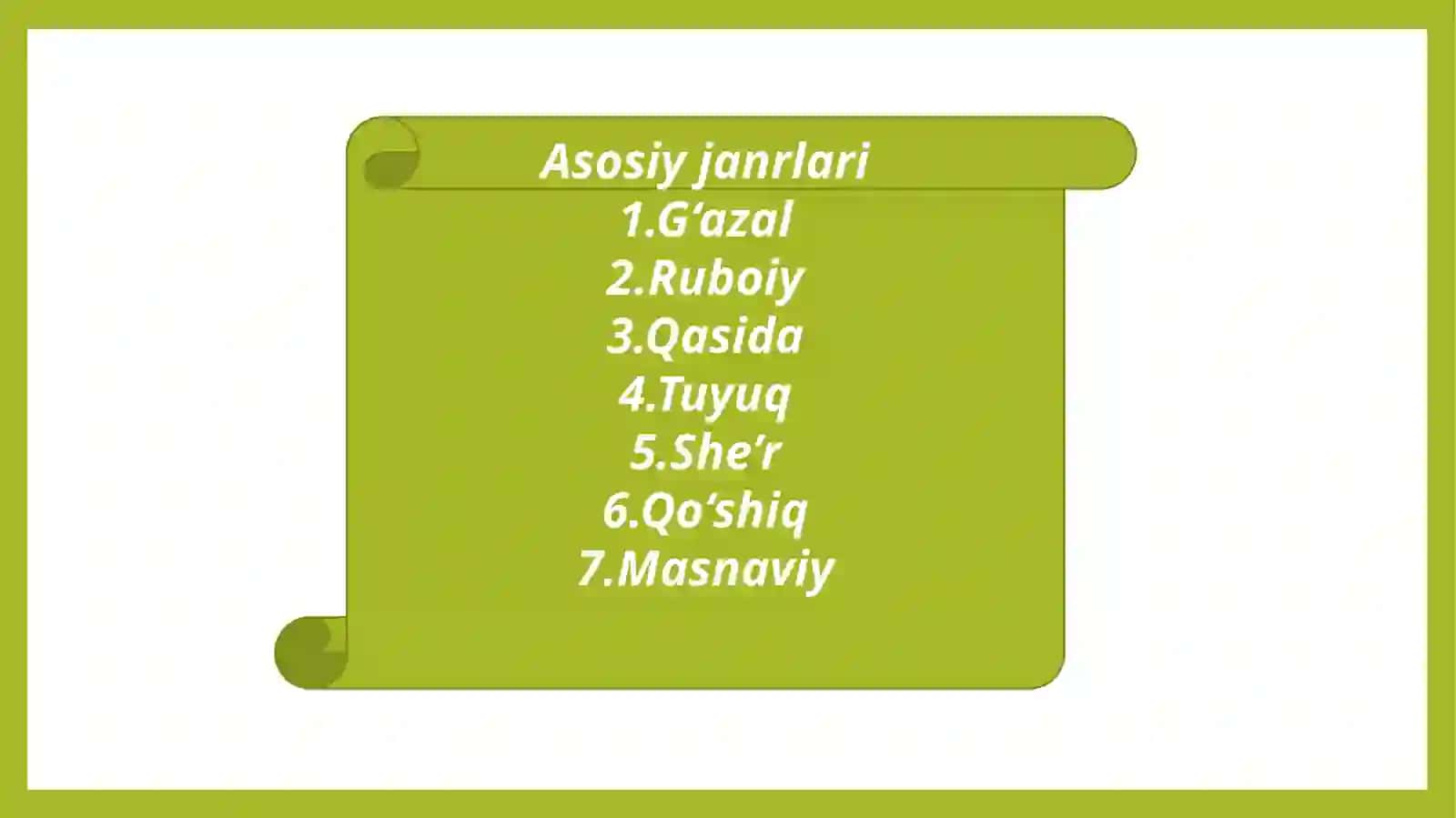 Adabiytur va janrlar 4