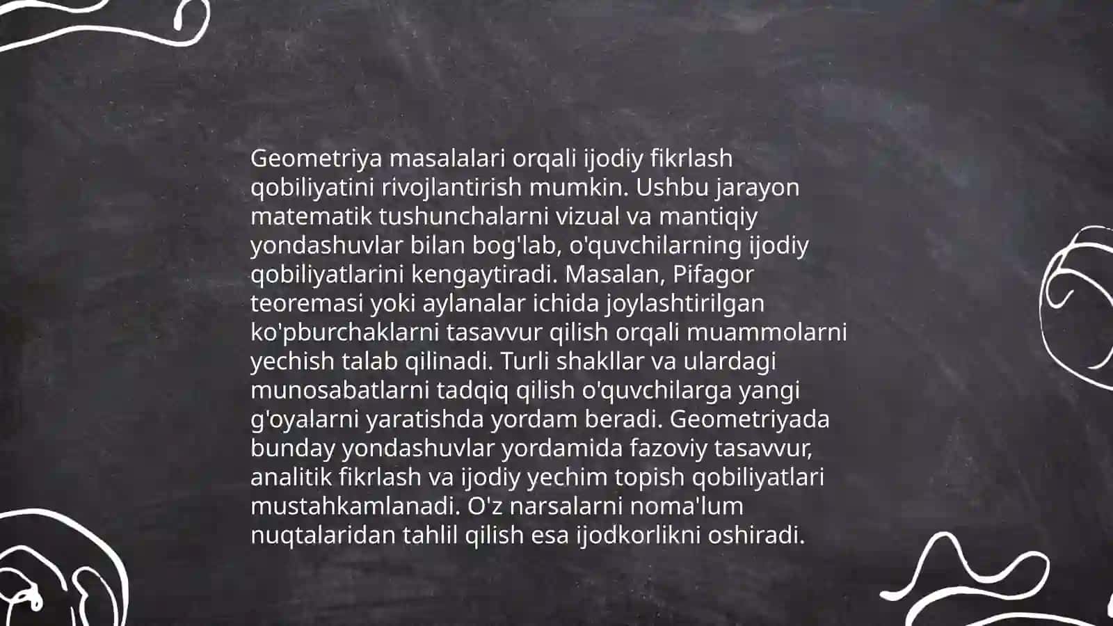Qiziqarli va nostandart masalalarni yechish va ular orqali talabalar ijodiy fikrini rivojlantirish 4