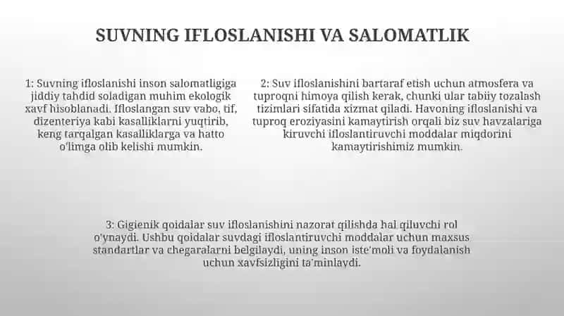 Atmosfera Havosi Suv Tuproqni Nomuvofiq Omillarini Gigiyenik Reglamentlashga BoʻLgan Umumiy Yondashishlari 4