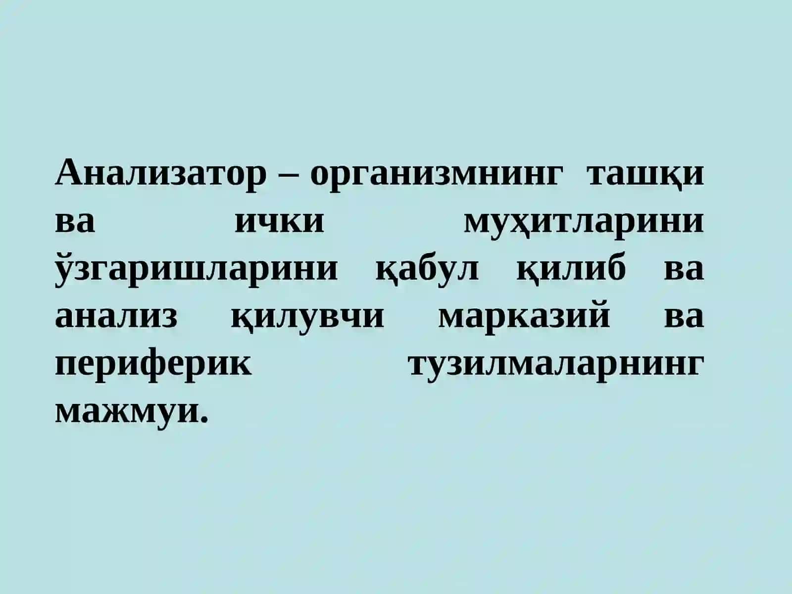 Анализаторларнинг умумий физиологияси. Кўрув ва эшитув анализатори 4