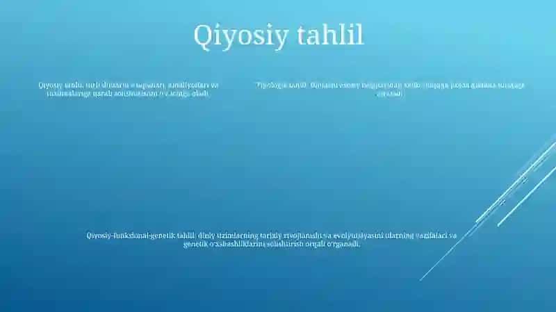 Dinlarni Tadqiq Etish Metodologiyasi: Tipologik, Qiyosiy, Tarkibiy-Funksional Genetik Tahlil 4