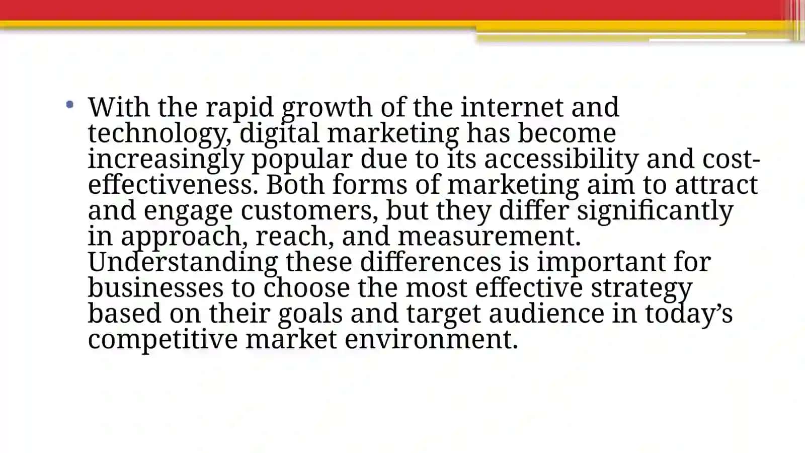 Traditional vs. digital marketing a comparative analysis 4