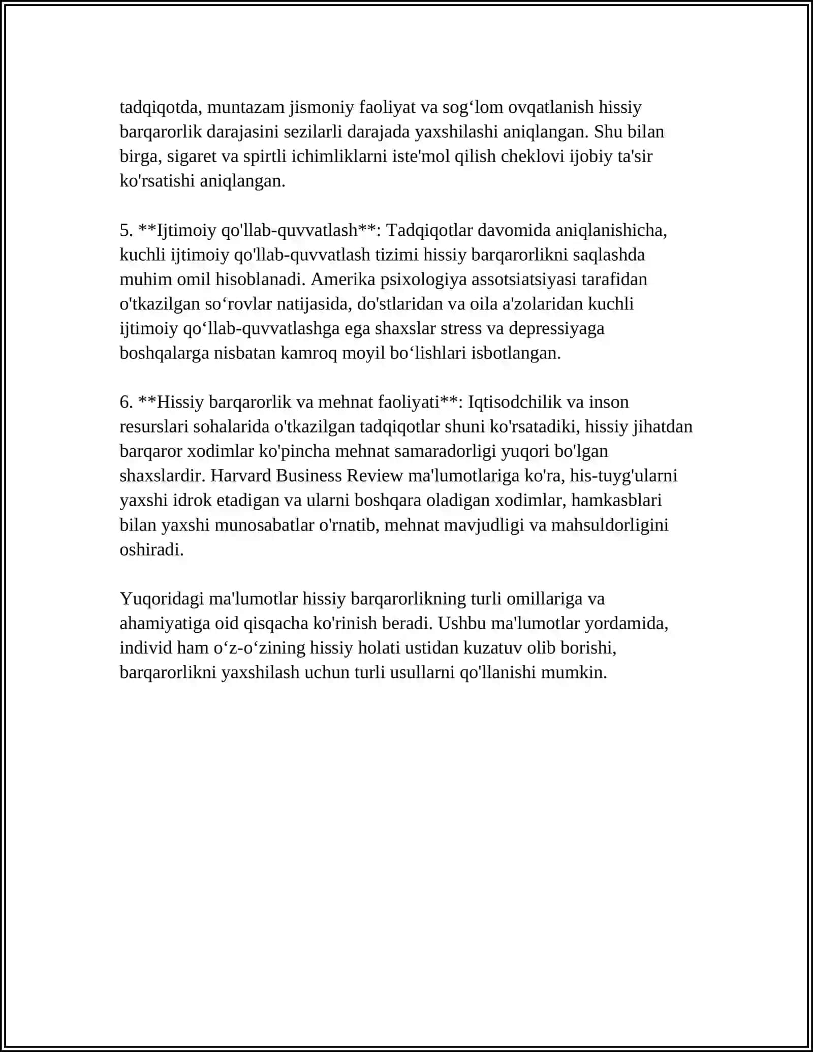 HISSIY IRODAVIY XUSUSIYATLAR.HISSIY IRODAVIYLIKNI OSHIRUVCHI OMILLAR 4