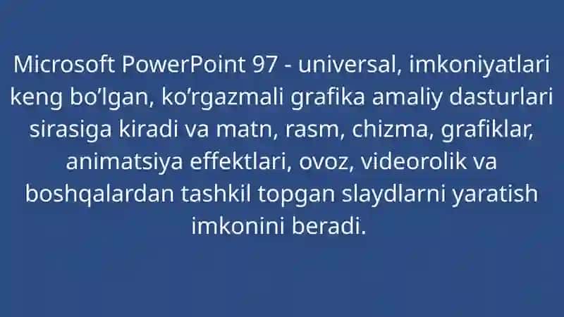 Standart shablonlar asosida taqdimotlarni yaratish 4