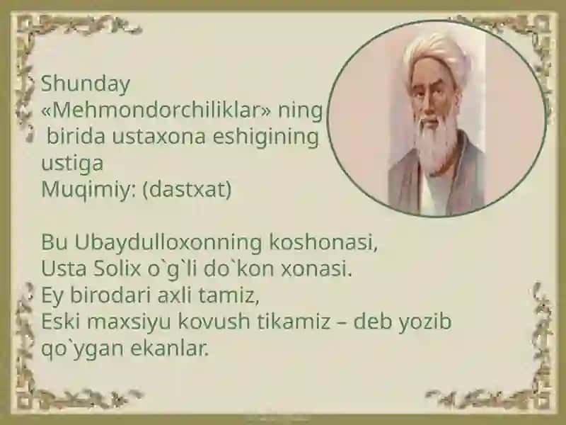 Shoir zavqiyning ijoxiy merosi siyosiy lirikasi hajviyoti yumorlari 4