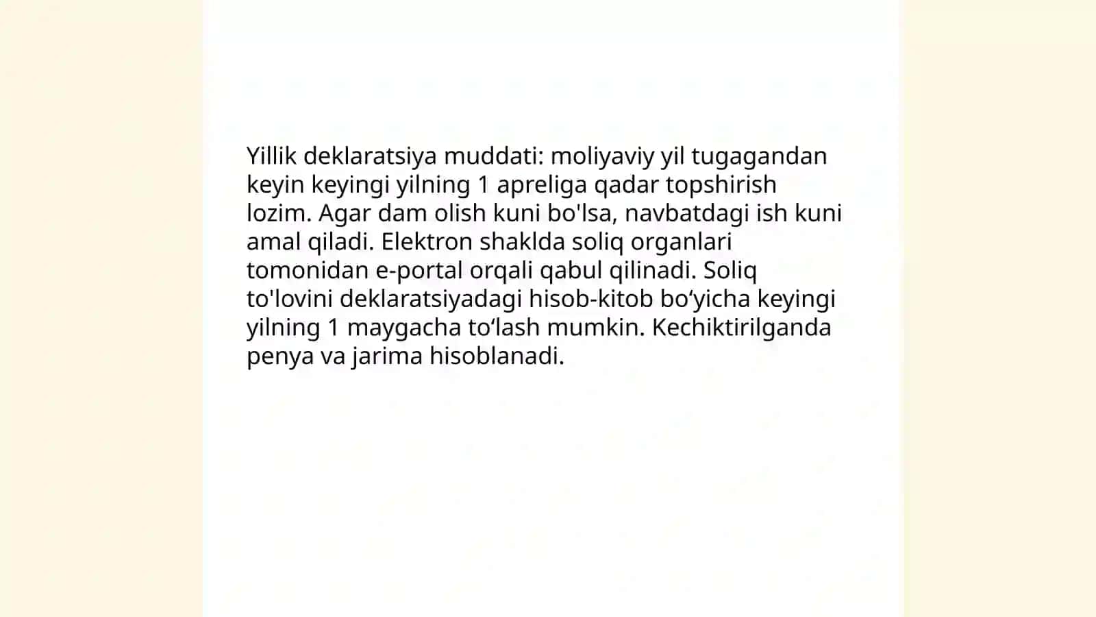 Jismoniy shaxslarning yıllık daromadlarini deklaratsiyalsh tartibi 4