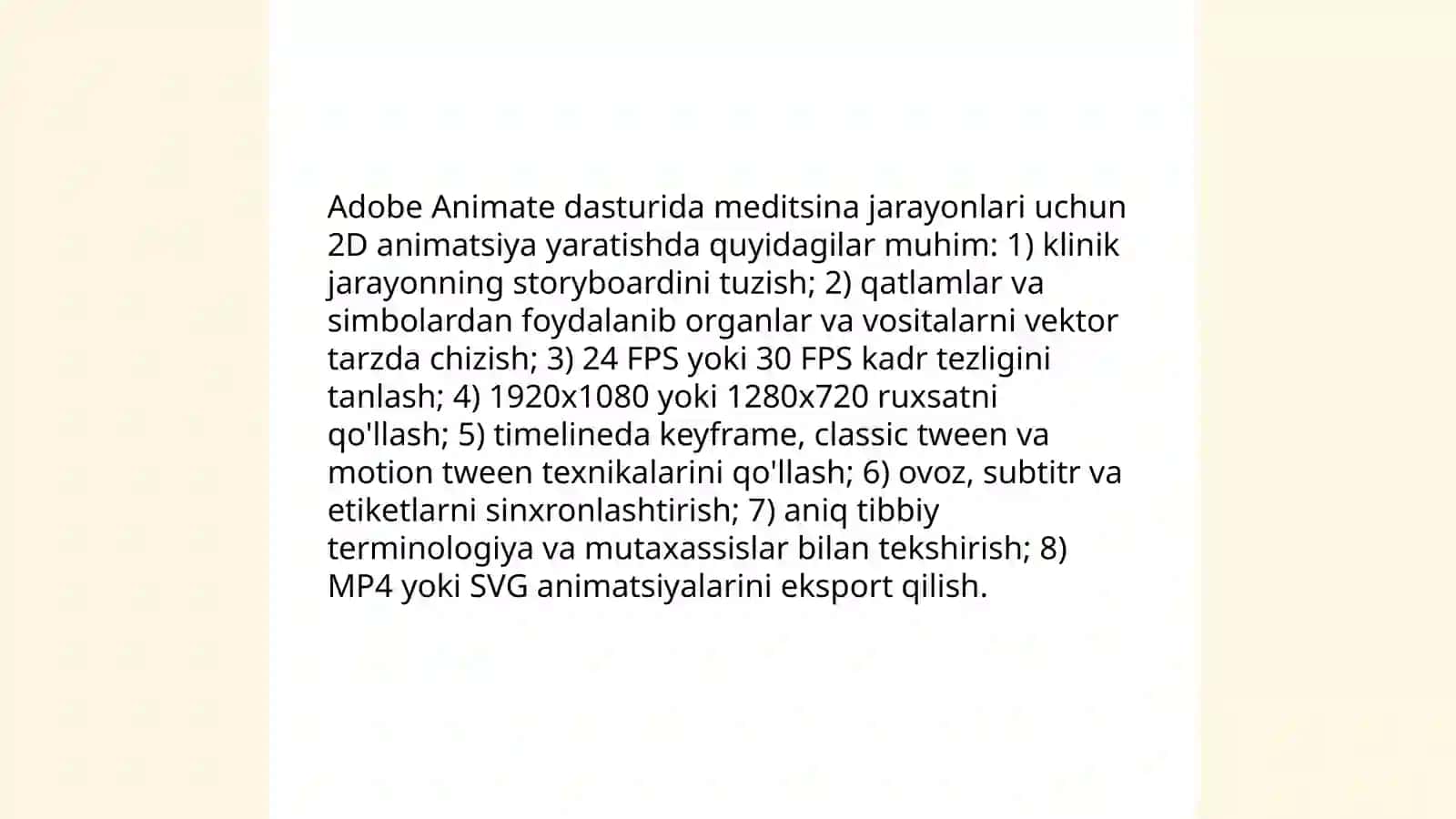 Adobe Animate dasturida ta'lim uchun interaktiv diagramma animatsiyasi 4