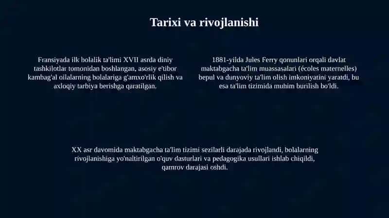 Fransiyada maktabgacha ta'lim tizimi 4