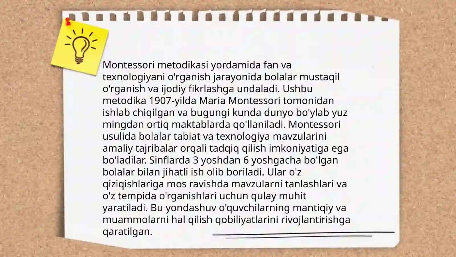 STEAM ta'lim texnologiyasida M.Montessori metodikasidan foydalanish 4