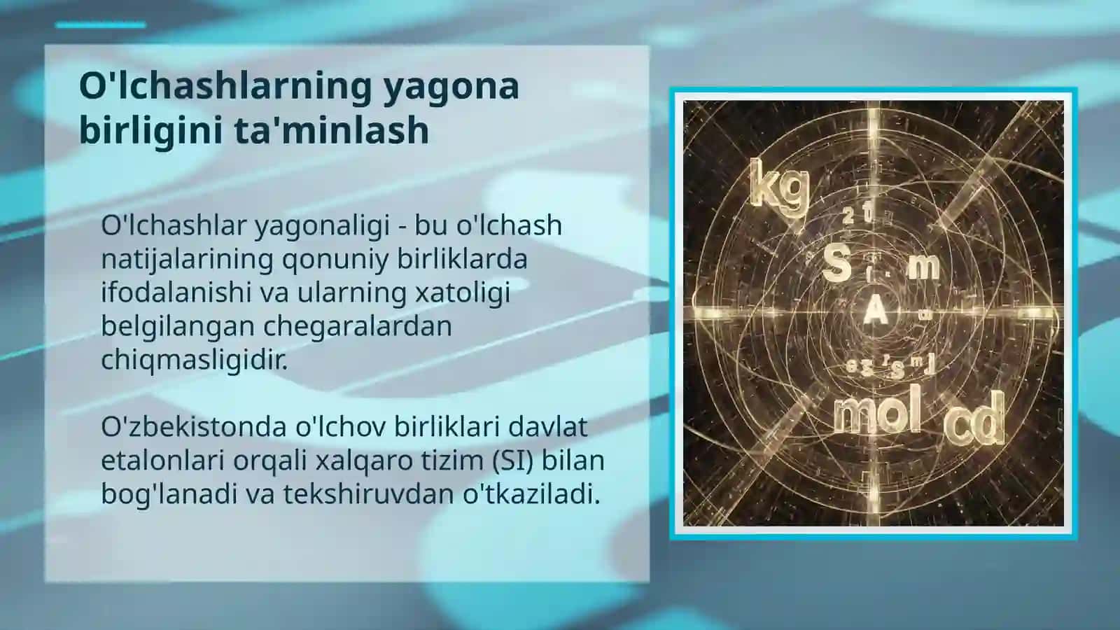 Metrologiya, standartlashtirish, sertifikatlashtirish va sifat nazorati 4