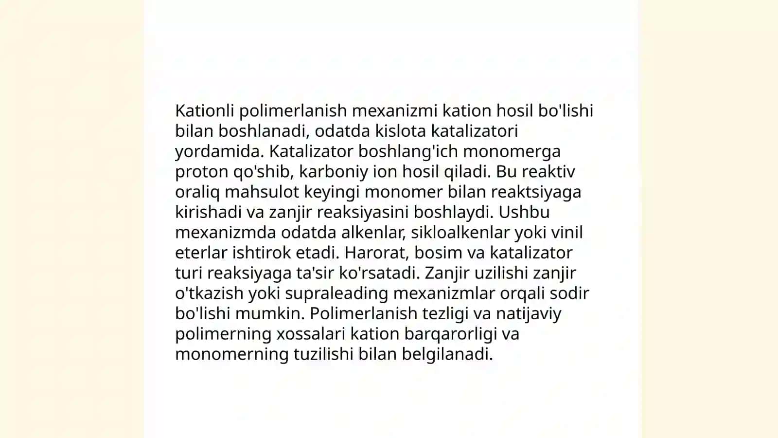 Ionli polimerlanish mehanizmi 4