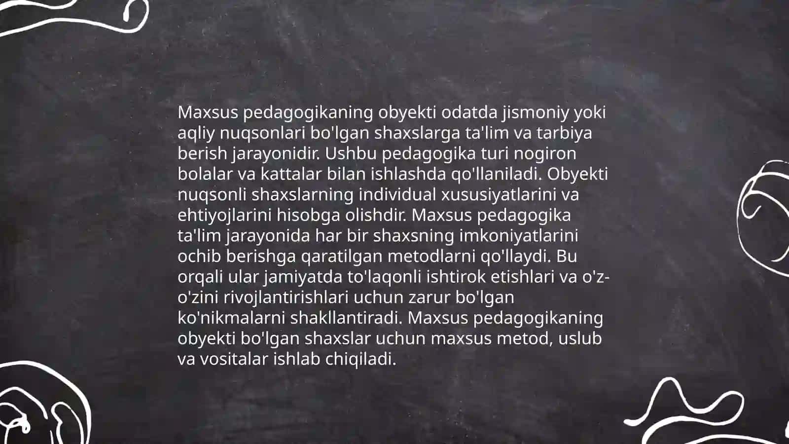 Maxsus pedagogika fanining predmeti ob'ekti boshqa fanlar bilan aloqasi fanining umumiy asoslari 4