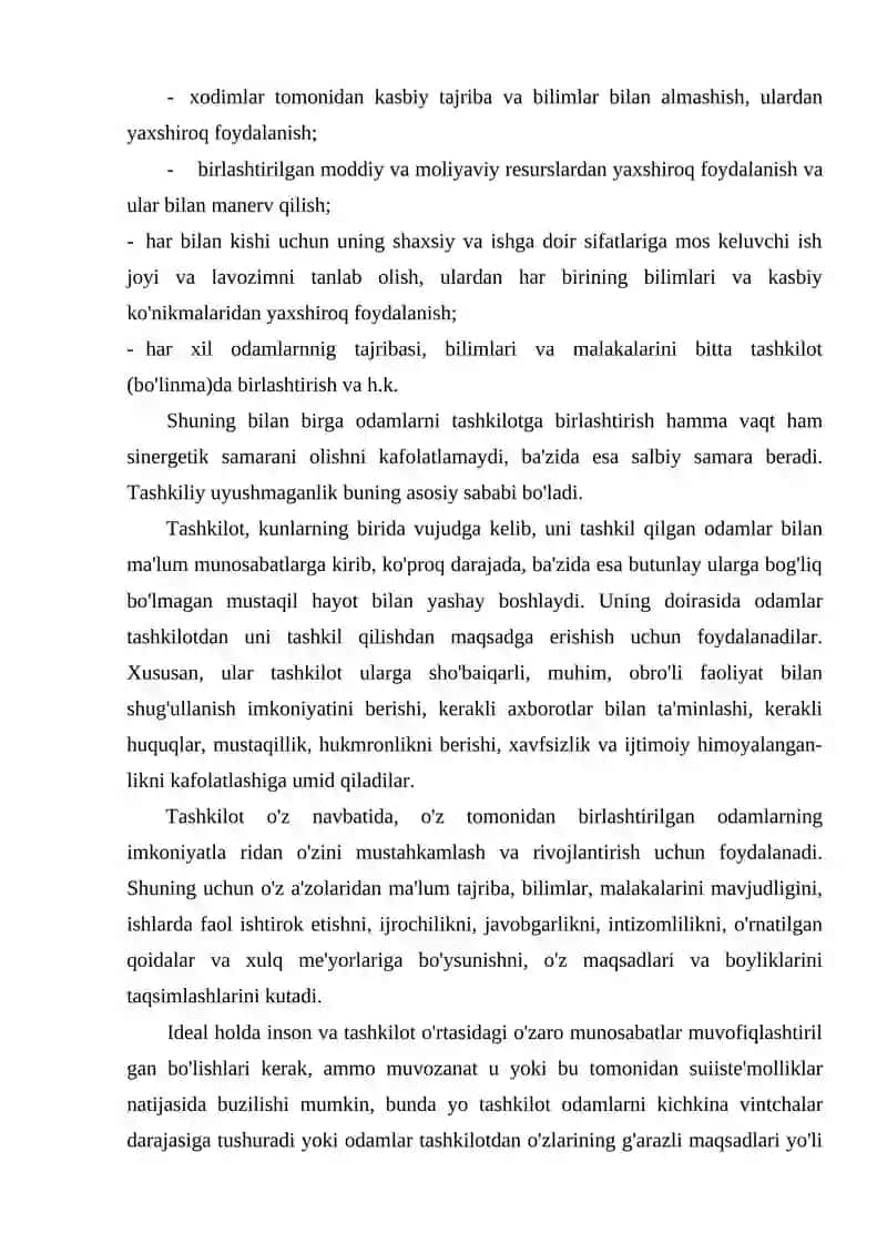 Tashkilotlar va ularni boshqarish 4