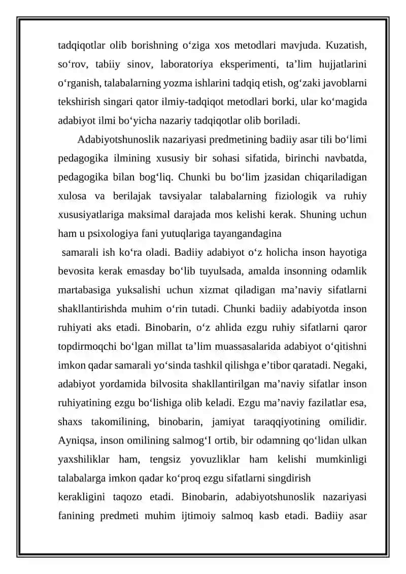 Mavzu: Badiiy asar tahlilida pedagogik texnologiyalardan foydalanish 4