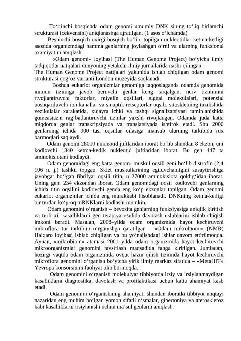 Genlar tuzilishi va genetik taxlil 4
