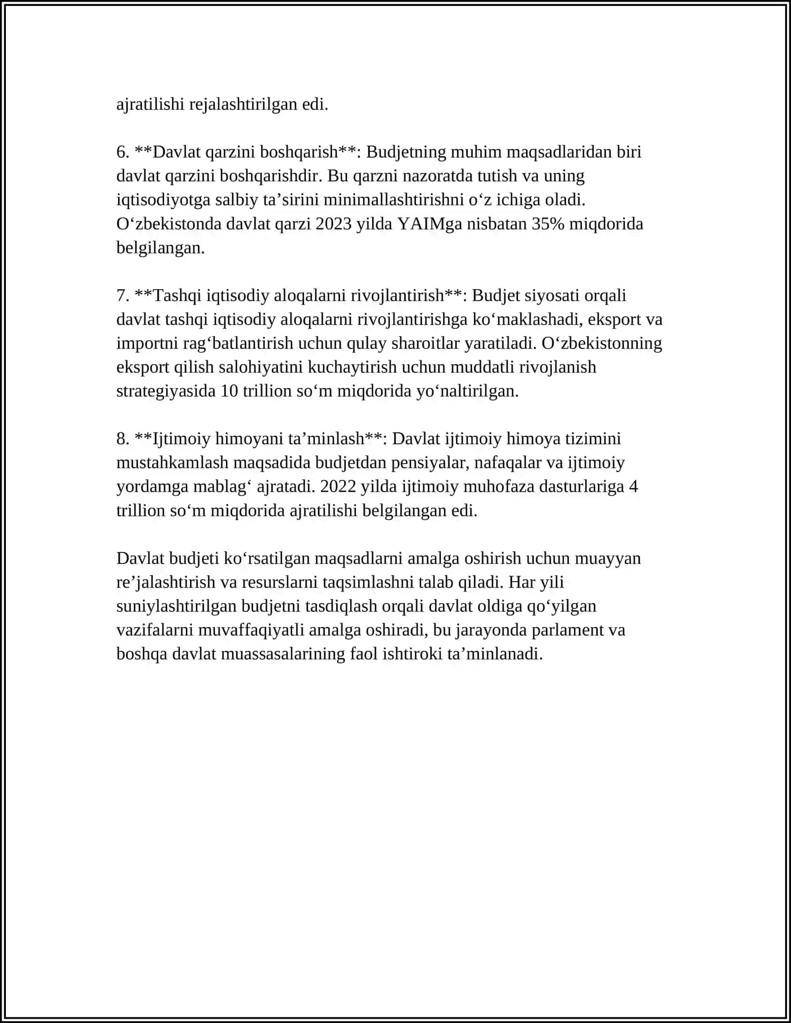 DAVLAT BUDJETINING XARAJATLAR TIZIMI 4