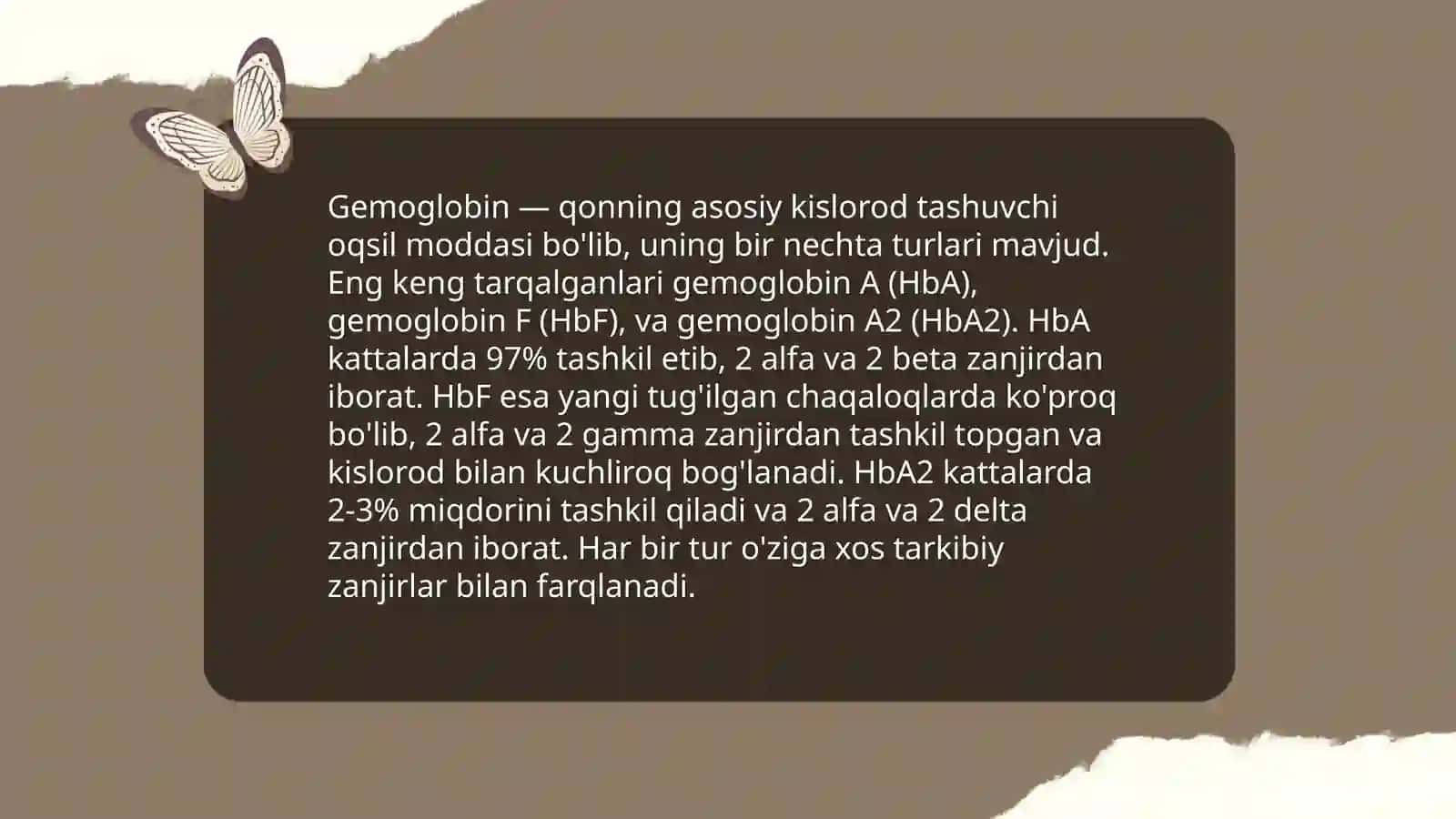 Gemoglobin va uning turlari.Leykotsitlar, tibbiyotdagi ahamiyati 4