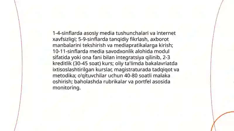 Media savodxonlik va axborot madaniyatining o'rnini va ahamiyati 4