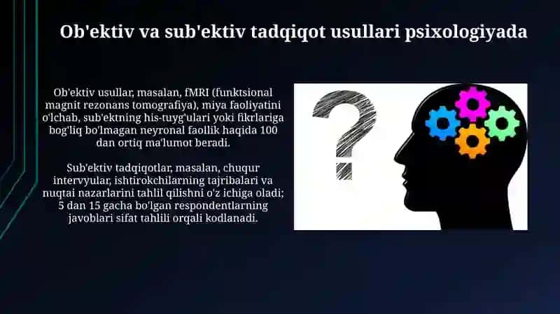 Psixologik bilishda ob'ektivlik va sub'ektivlik 4