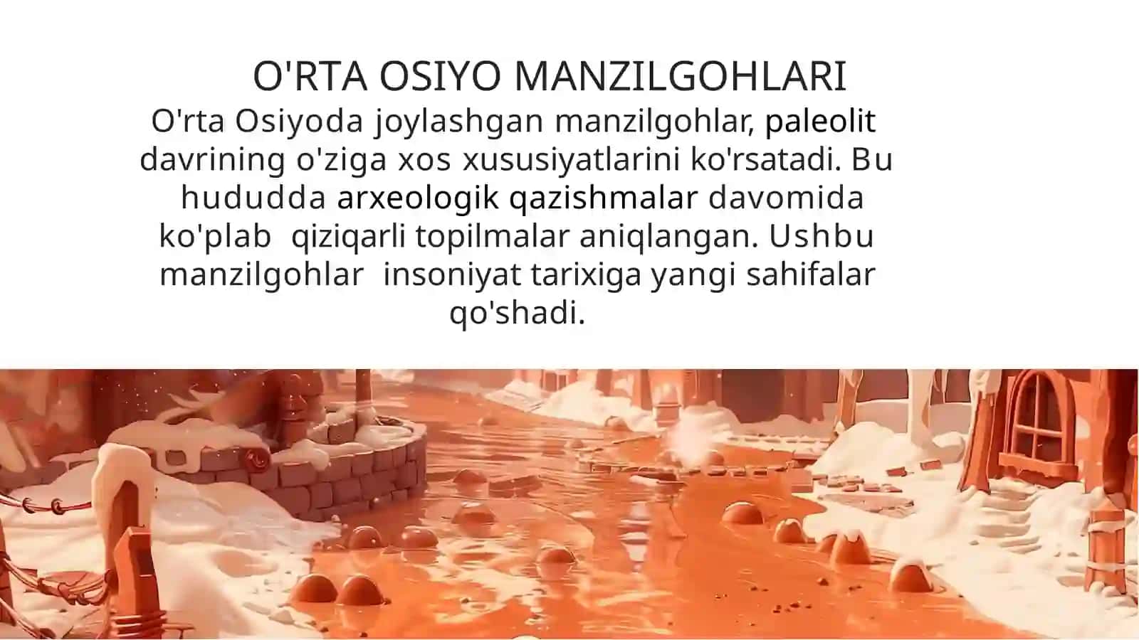 O'rta Osiyodagi so'ngi paleolit davri  ibtidoiy manzilgohlari xaritasini tuzish 4