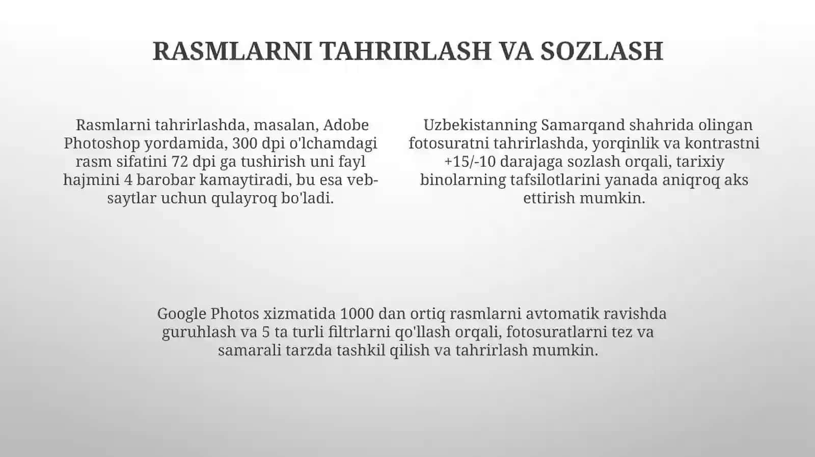 Hujjat tarkibiga rasm oʻrnatish,hujjatni bezash 4
