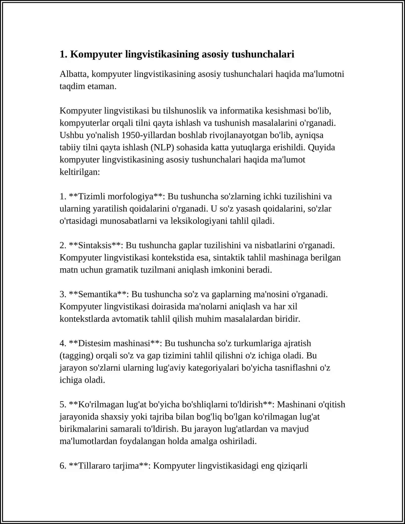 KOMPYUTER LINGVISTIKASI. TILLARNI INTENSIV OʼRGANISH DASTURLARI 4