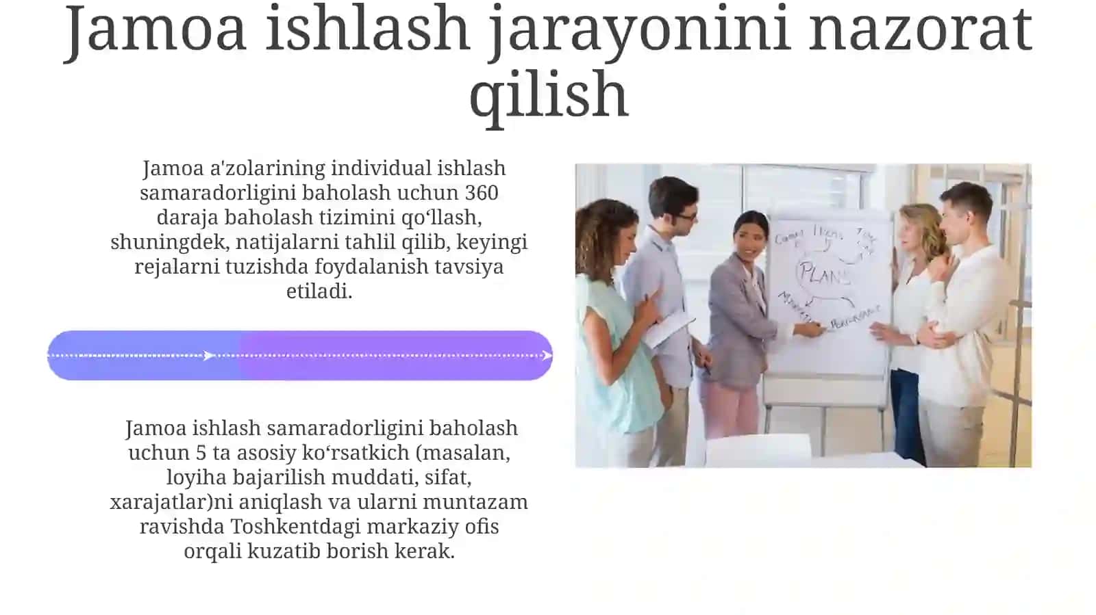 Jamoa tuzishning istiqbolli rejalari 4