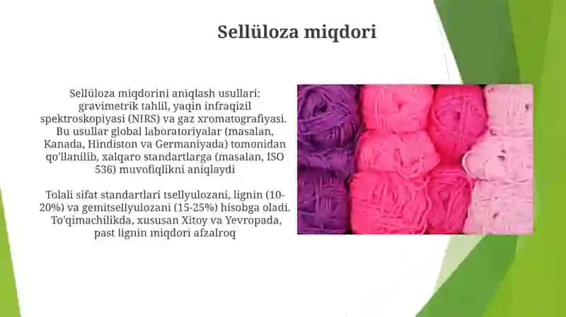 Kanop tolasining sifatini belgilovchi standartlar 4