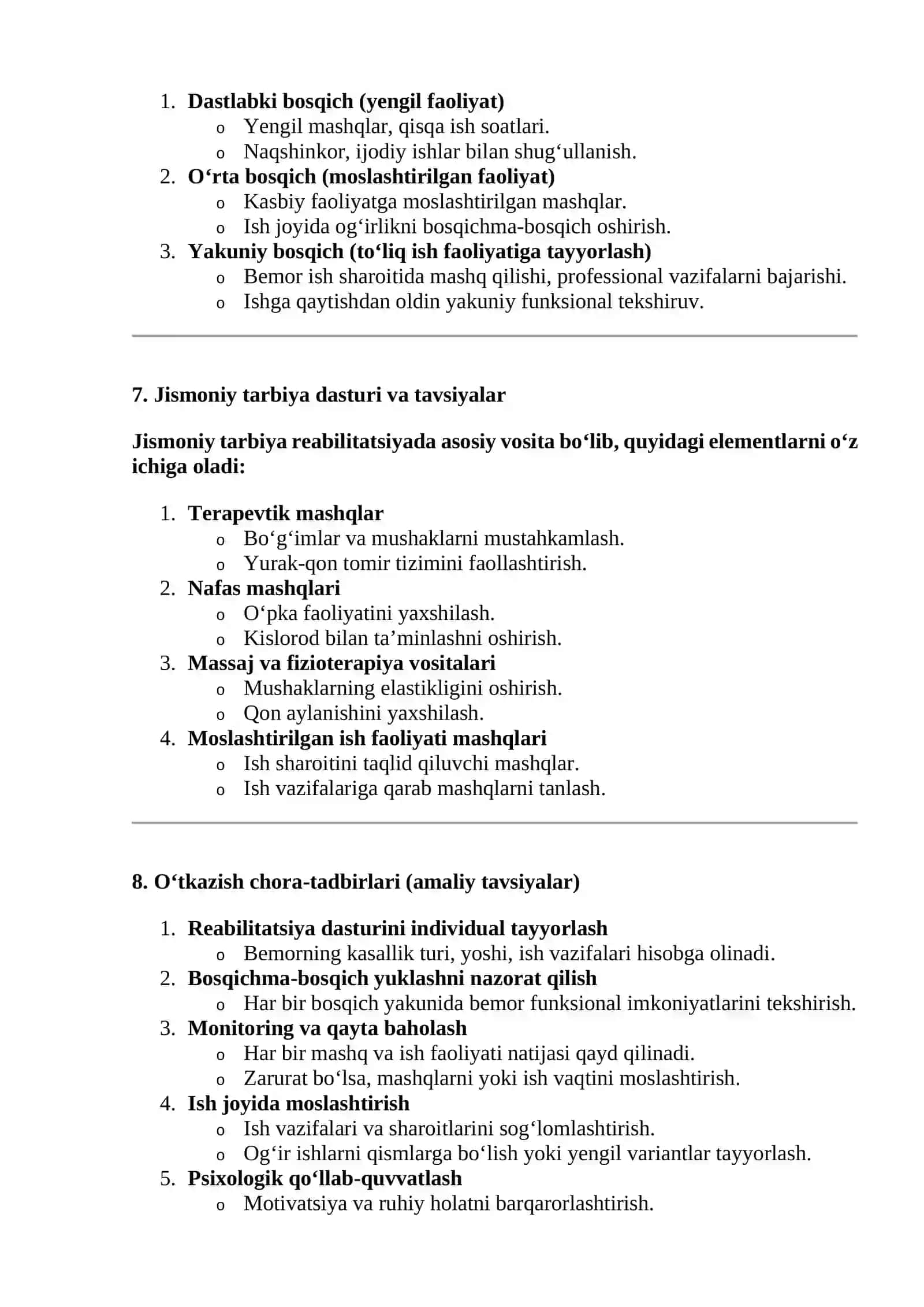Mehnatga layoqatlilik ekspertizasi va uni olib borish chora-tadbirlari 4