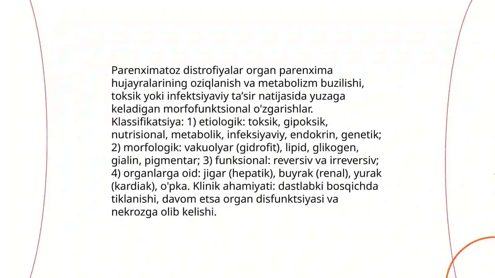 Distrofiyalar.Parenximatoz va mezenximal distrofiyalar 4