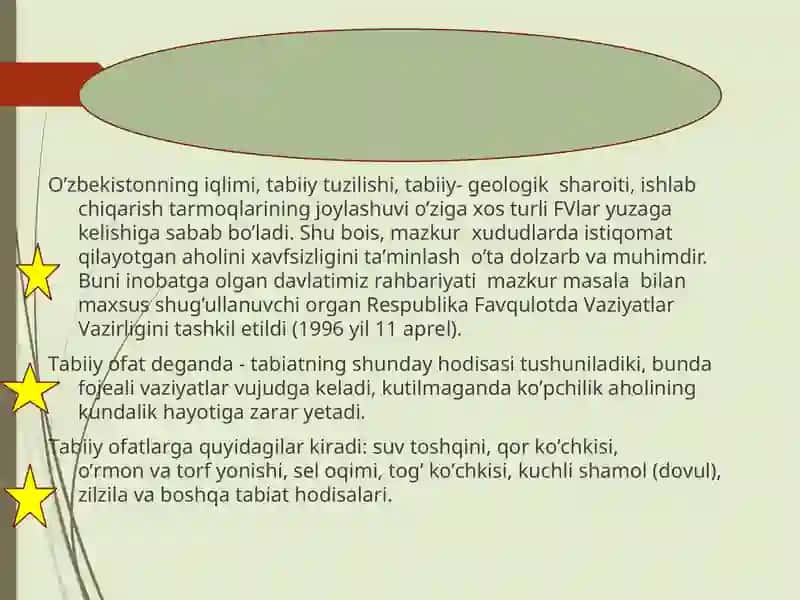 Tabiiyofatlar va ularning oqibatlari: Tibbiy biologiya 4