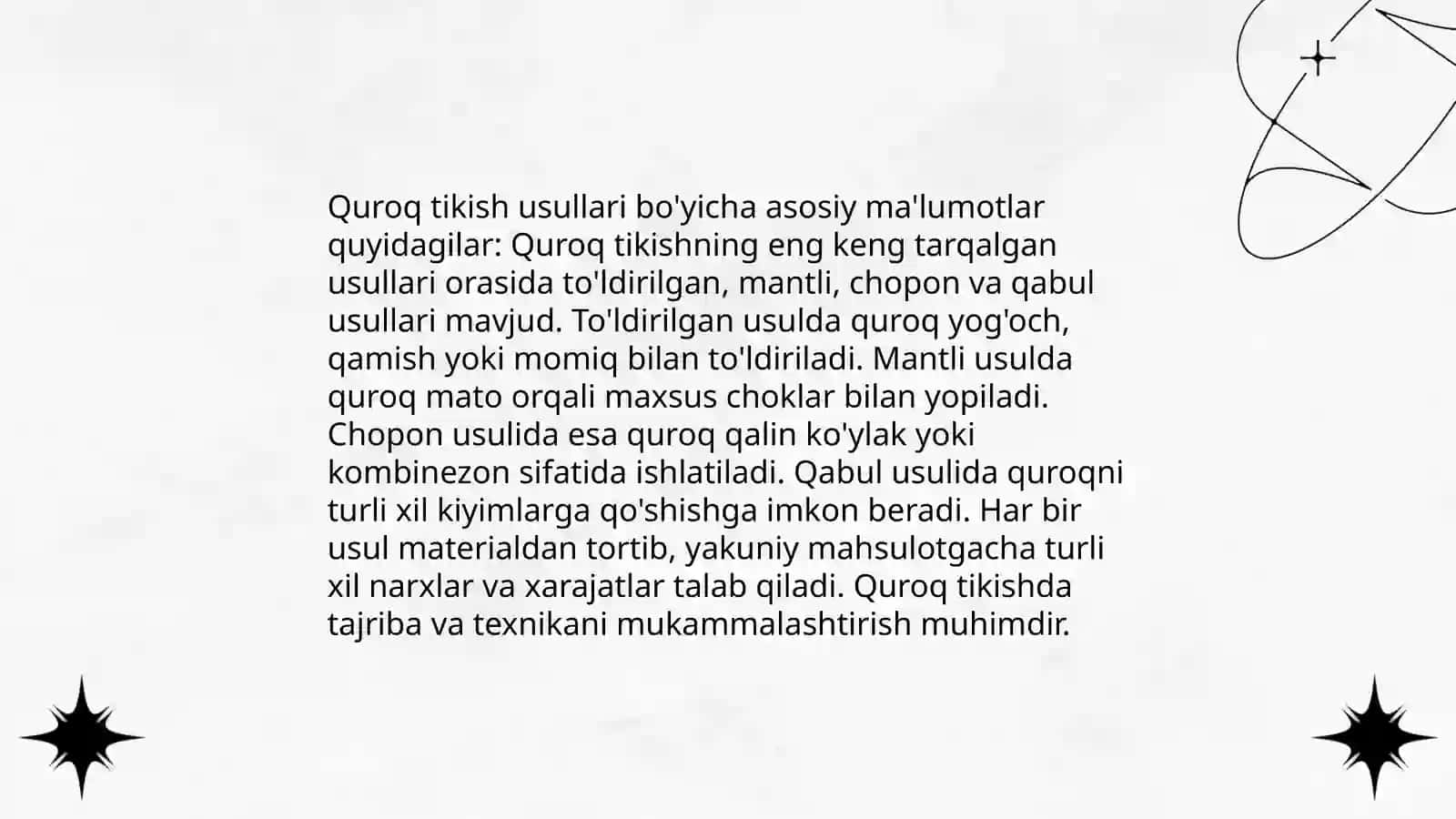 Quroq tikish alsanati 4
