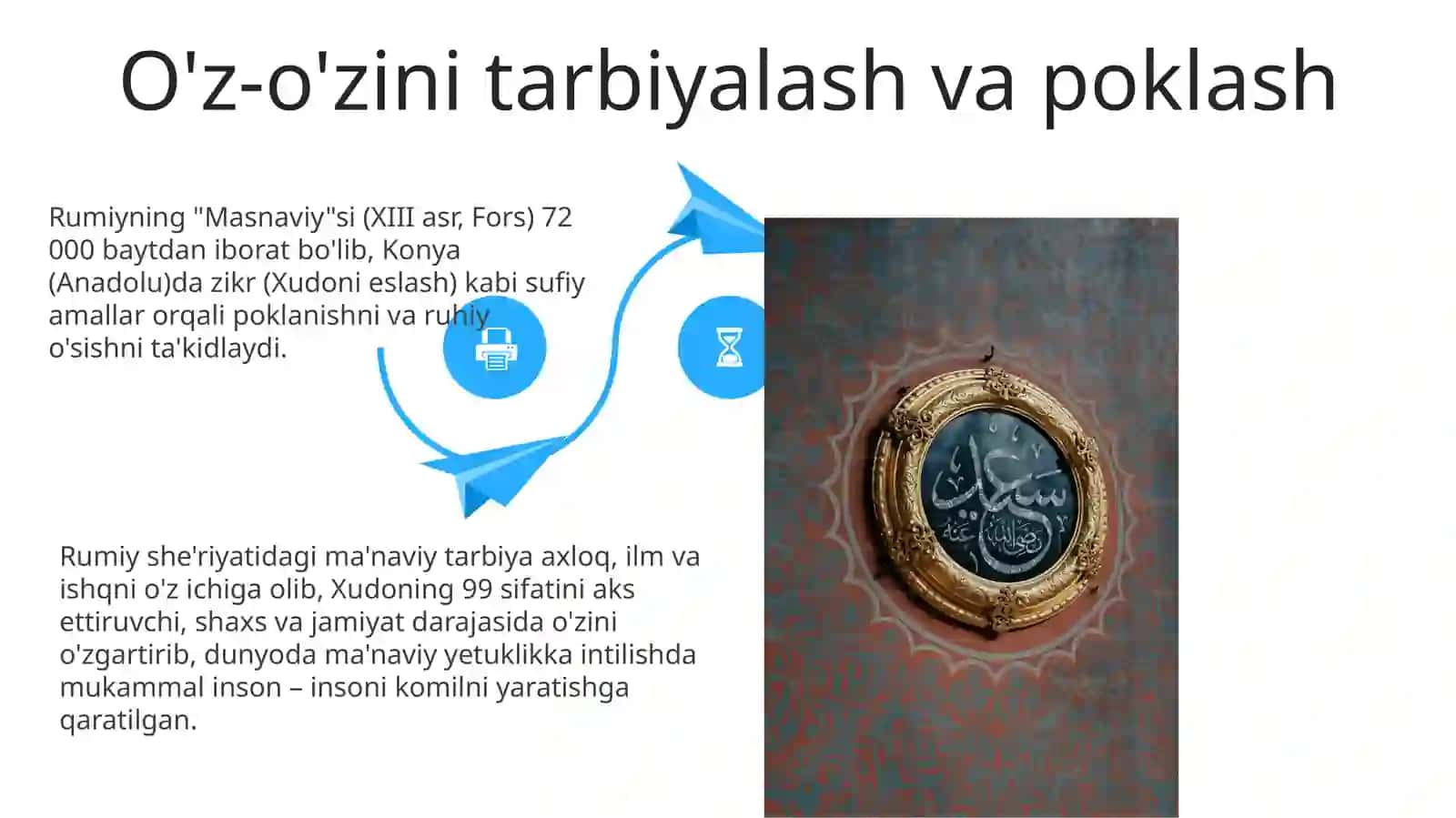 Jaloliddin Rumiy asarlarida komil inson tarbiyasi 4