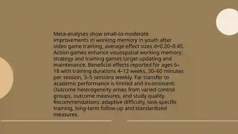 Video games and cognitive development in youth 4