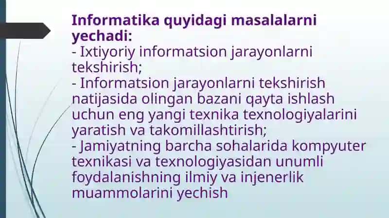 Axborot vauning turlari, xossalari, o’lchov birliklari 4