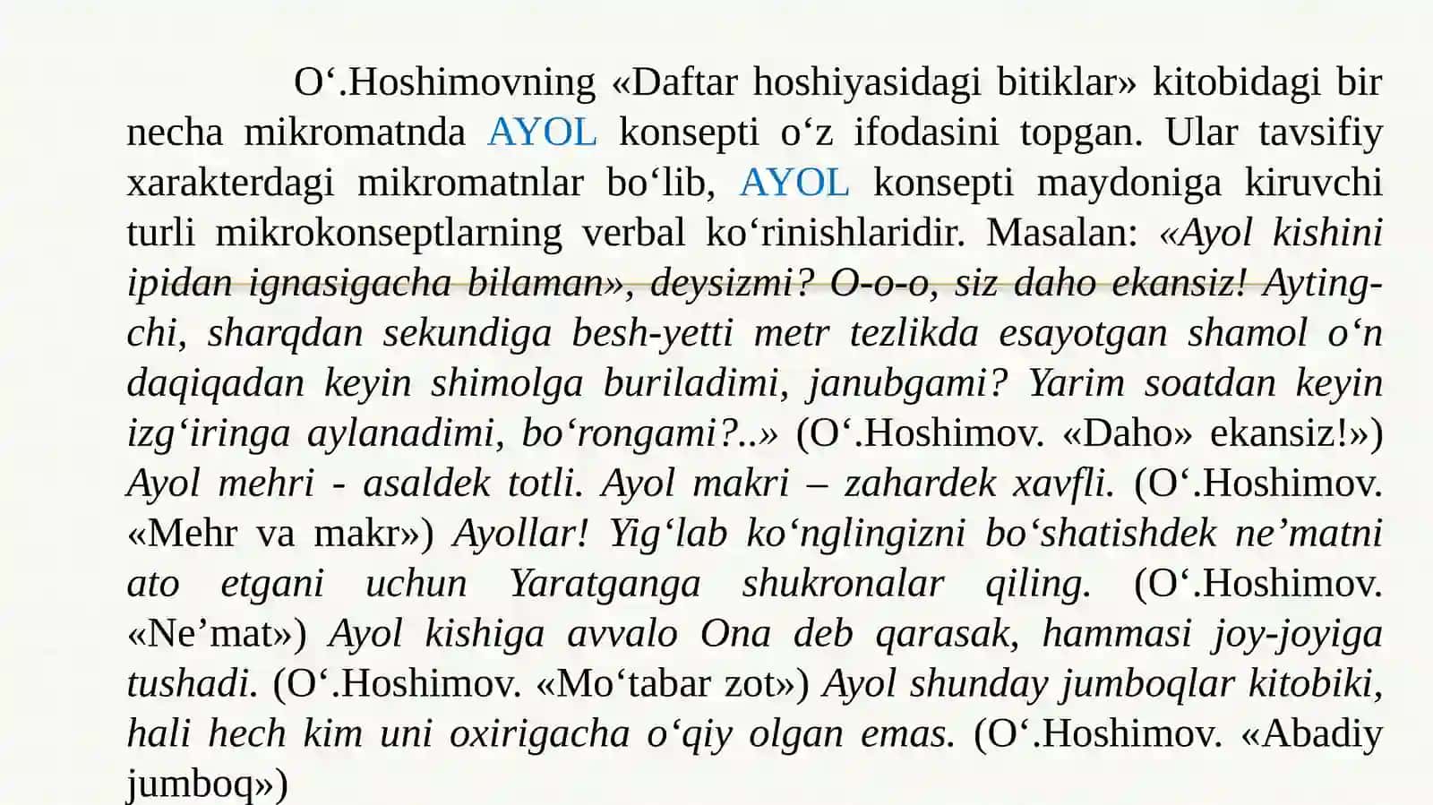 Badiiy matnning antroposentrik tahlili 4